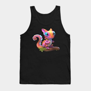 Cute Chameleon Tank Top